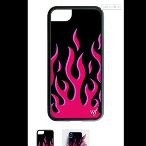 Wildflower Red Flames Phone Case